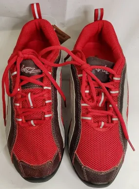 Electron -- Split Sole Dancesneaker -- Red/Silver Core Flex Sun Guard