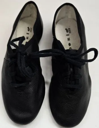 Chic Fit Shoes Easy Walk Jarvis Jr. -- Children's Full Sole Jazz Oxford, Suede Sole -- Black