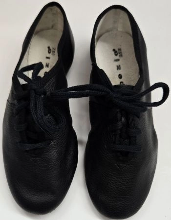 Jarvis Jr. -- Children's Full Sole Jazz Oxford, Suede Sole -- Black Timeless Fashion