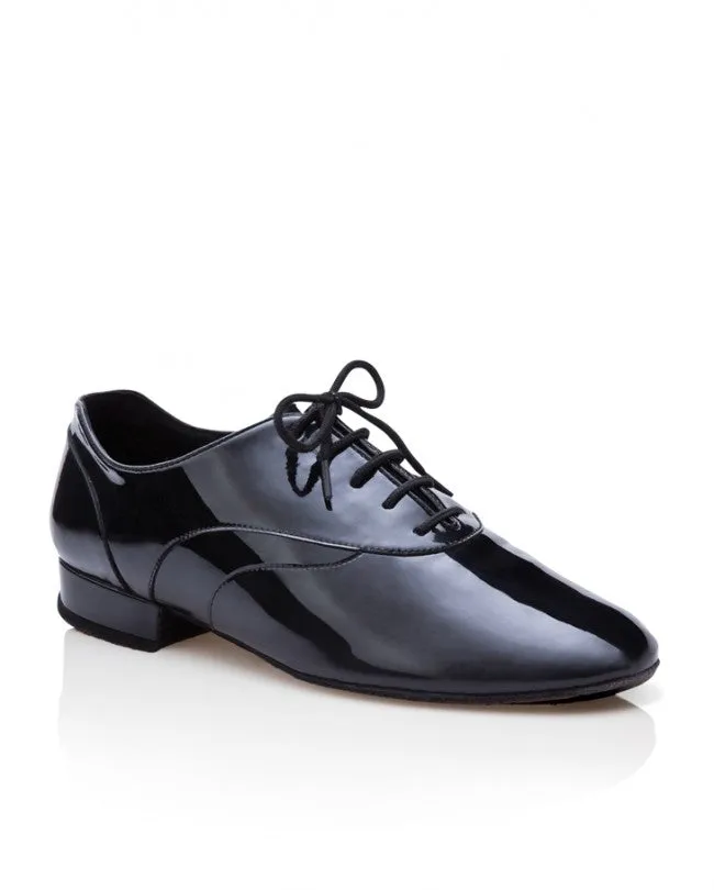 Business Mode Alexander -- Men's Standard Ballroom Oxford -- Black Patent