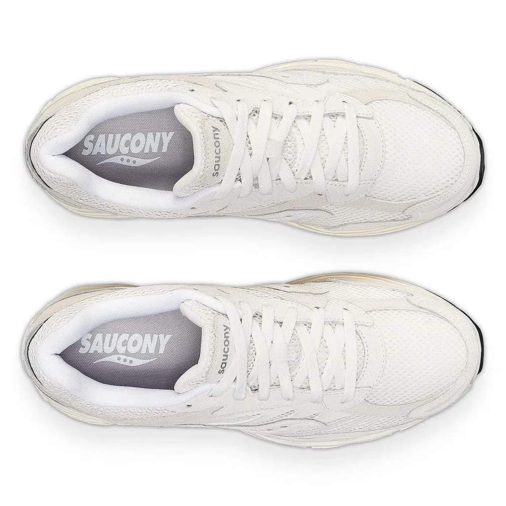 Saucony ProGrid Omni 9 Premium in White Comfort Curve Freeze Grip