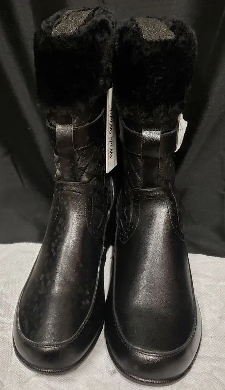 subtle style Aitani -- Women's Casual Zip Boot -- Black