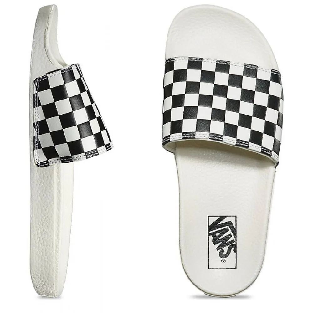 Comfort Run Vans Women's Slide-On in Checkerboard White/Black