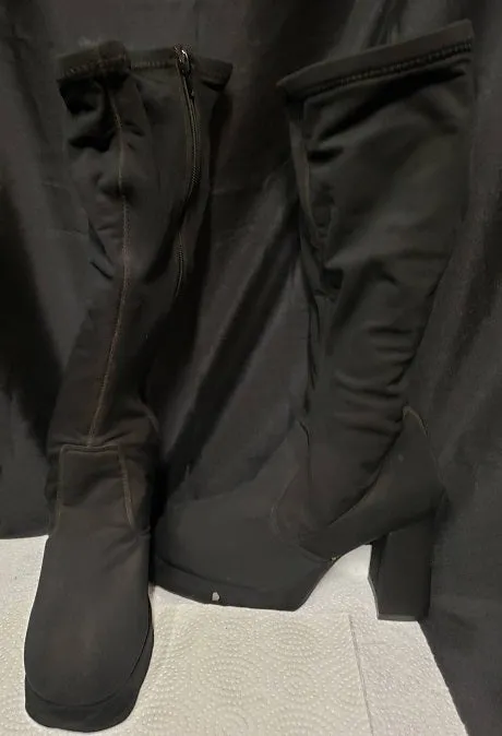 Rich Hue Non Stop Nia -- Women's Microfiber Dress Boot -- Black