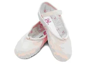All Comfort Economy Bunnyhop -- Children's Leather Full Sole Ballet -- Pink