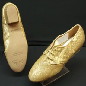 Cabaret -- Performance Salsa Shoe -- Gold Glitter Comfort arch