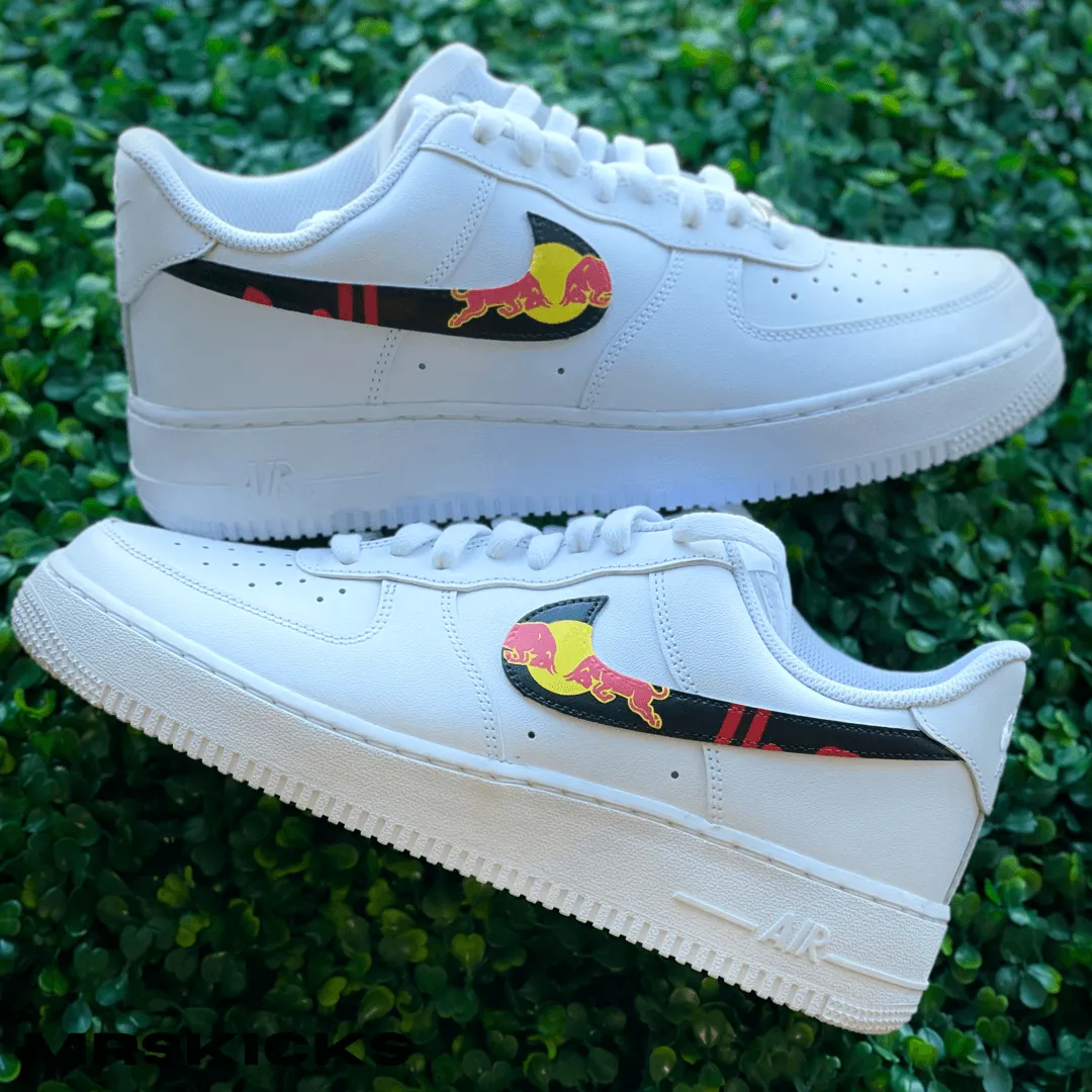 Wide toe box Custom Red Bull Airforce 1