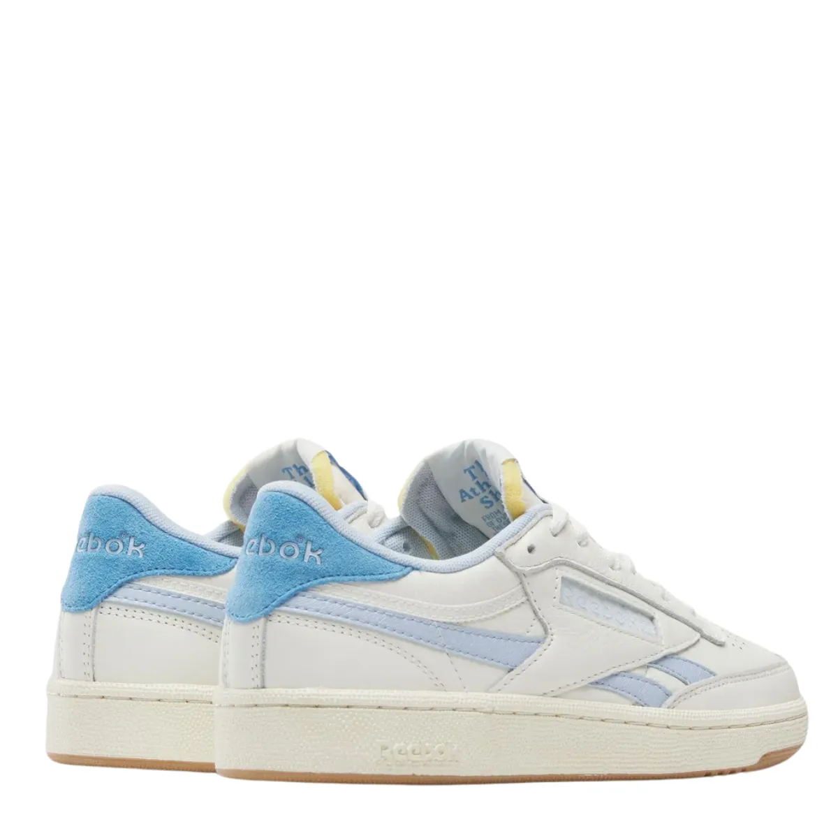 Reebok Women's Club C Revenge Vintage in Chalk/Y2k Blue/Recovery Blue Comfort Tongue Fashionable