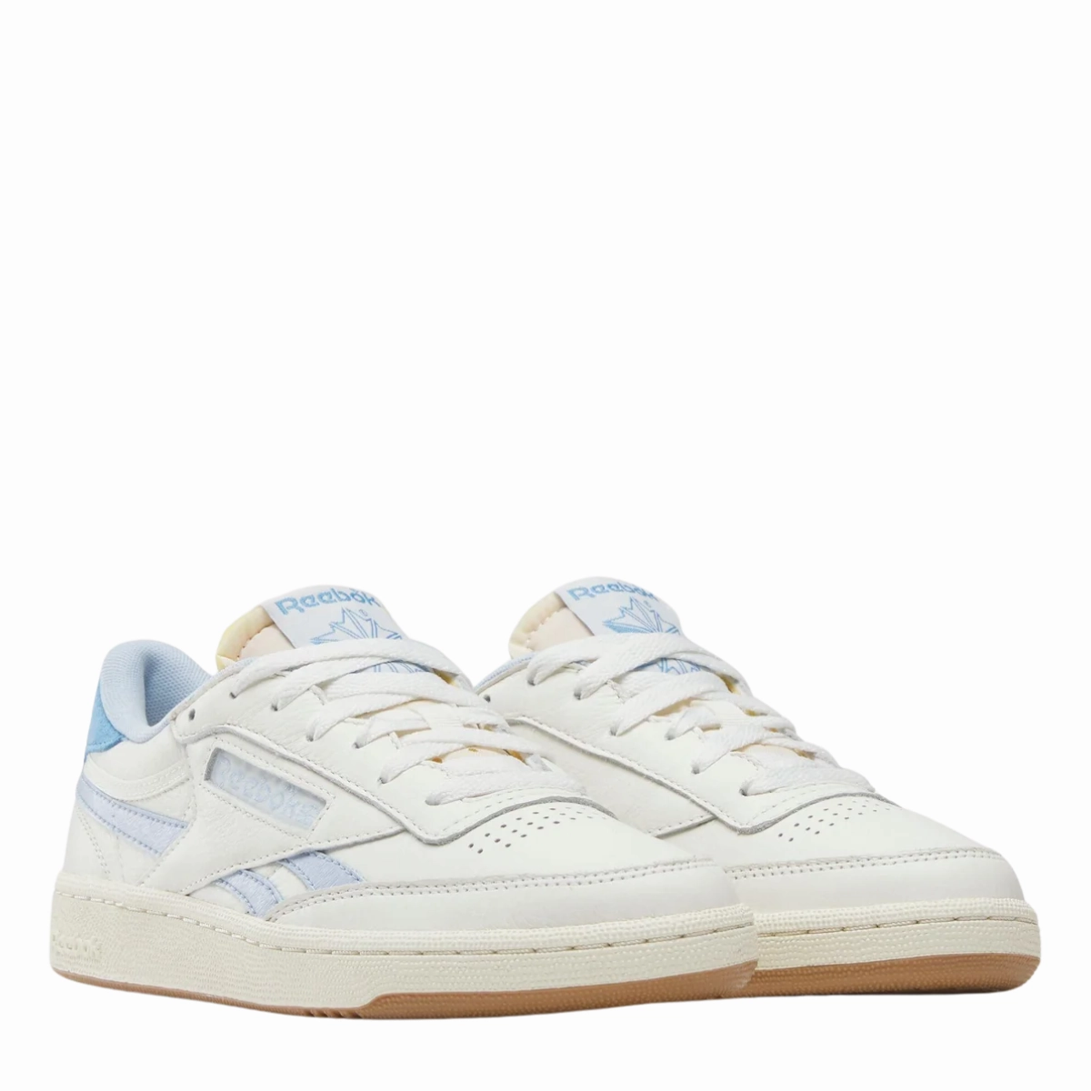 Reebok Women's Club C Revenge Vintage in Chalk/Y2k Blue/Recovery Blue Shiny Tone
