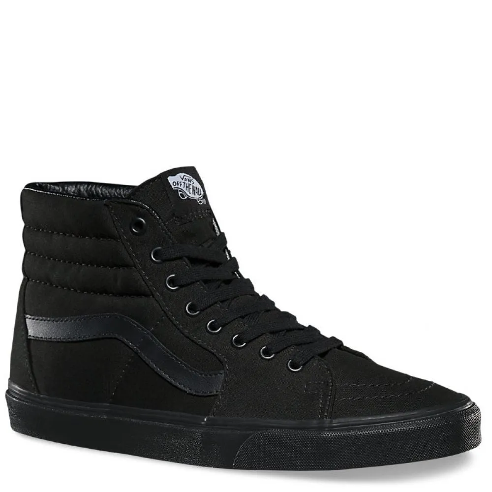 Smooth Soles Vans SK8-Hi in Black/Black/Black