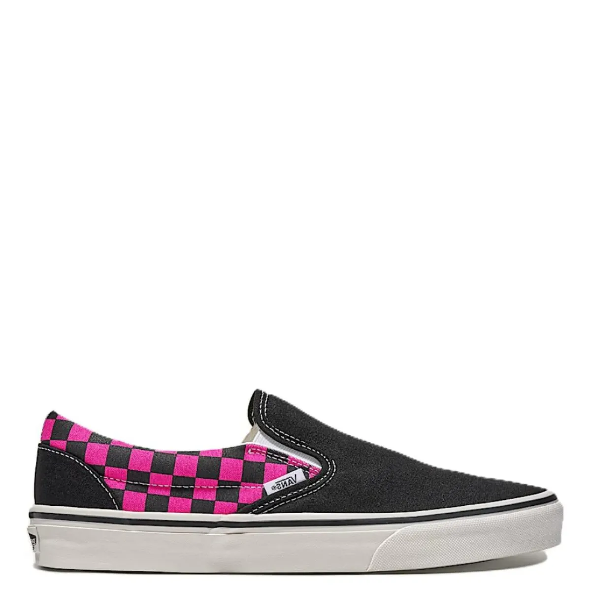 Secure Vans Classic Slip-On in Black/Raspberry Pink