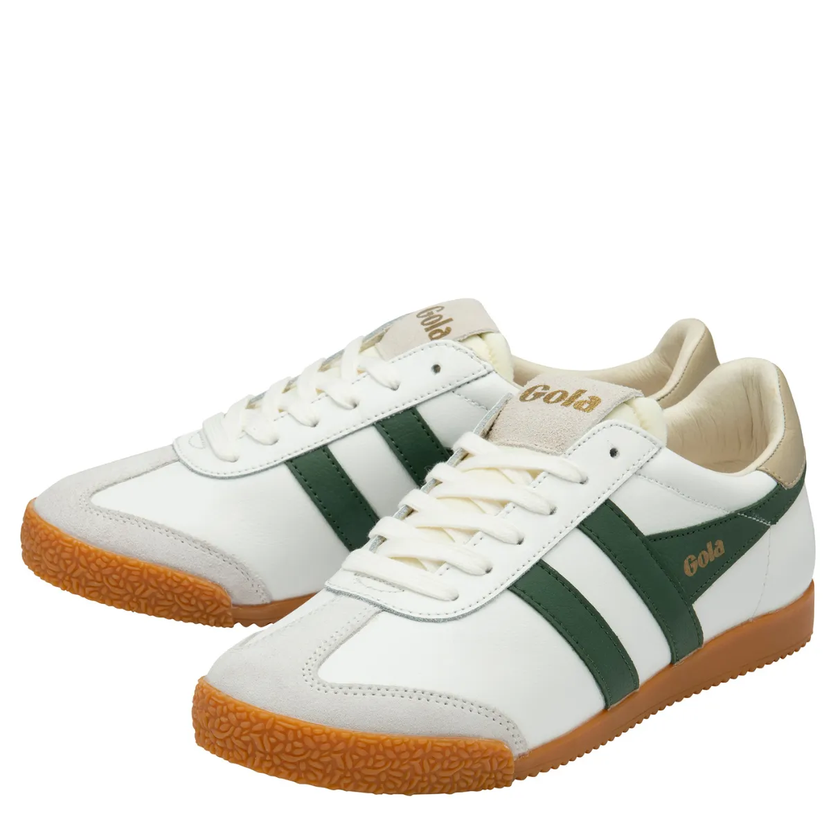 Gola Classics Women's Elan in White/Green Campus Cool Love Glow