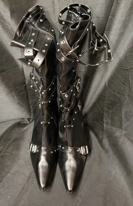 Confident Shade 3.75" Calla X -- Women's Buckle Dress Boot -- Black