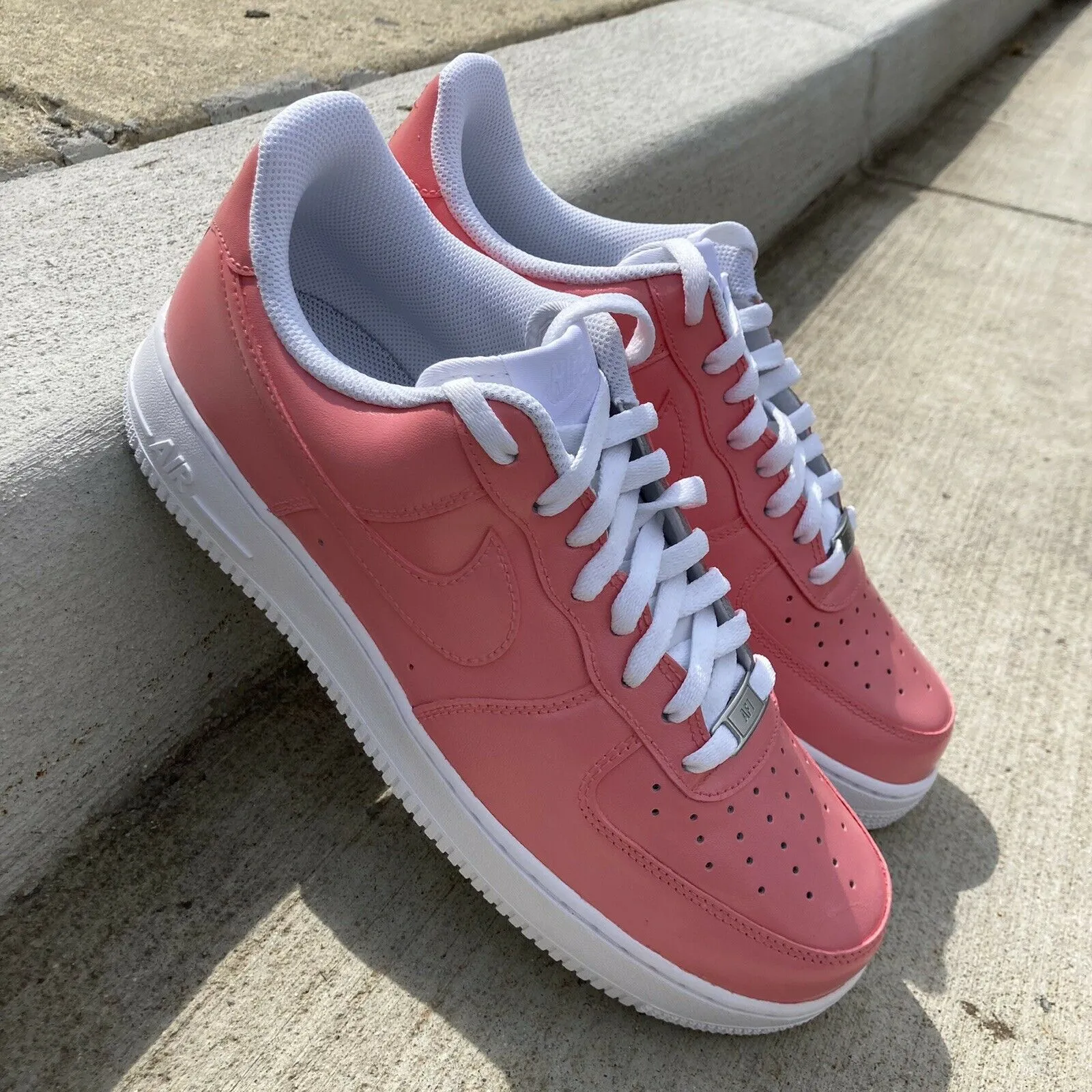 Air Force 1 Custom Low Petal Light Pink Rose Shoes Mens Women Kids Sizes AF1 Sneakers Sky View Vintage Love