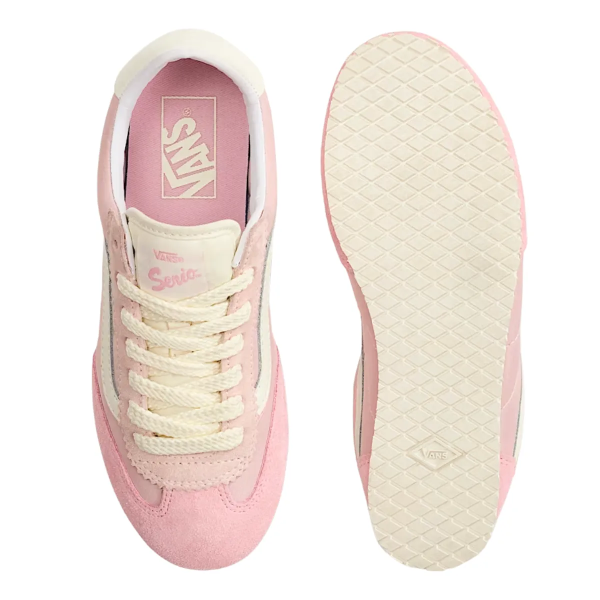 Kids Play Retro Core Vans Women's Super Lowpro in Sepia Rose Pink