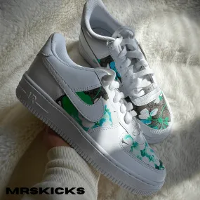 Anti Bacterial Custom Blue GG Blossom Airforce 1