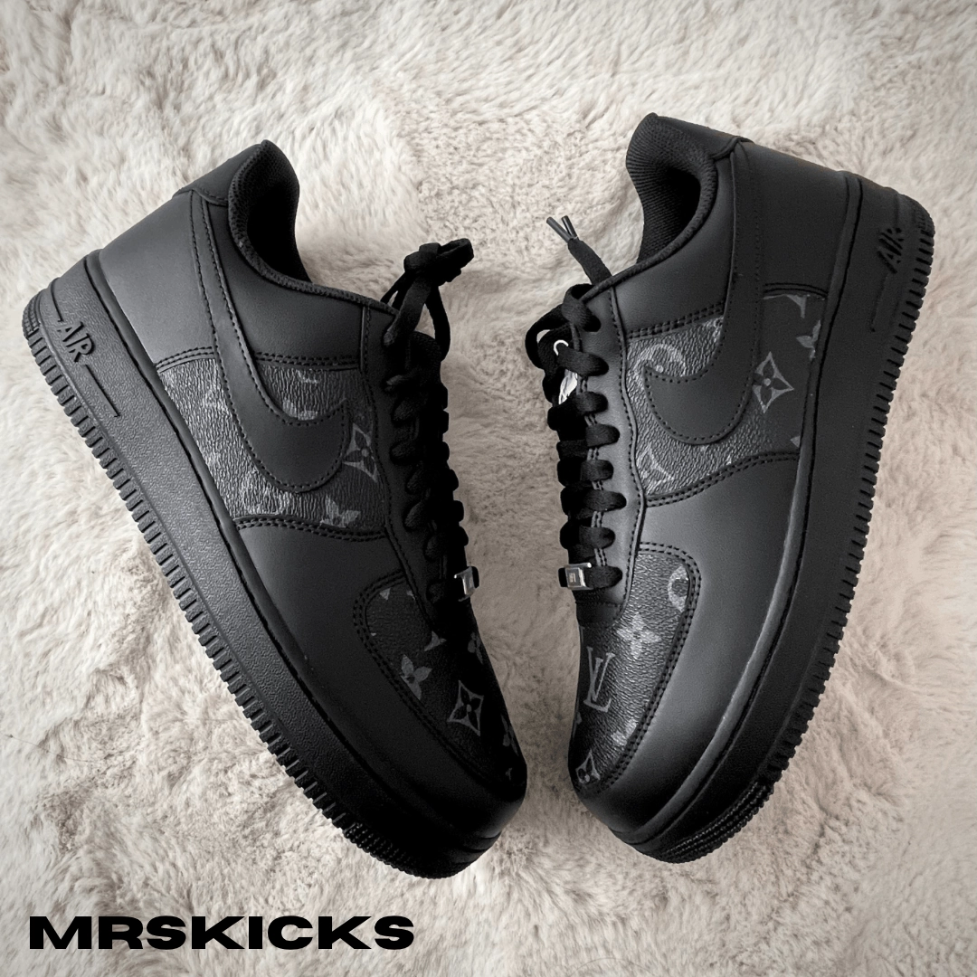 Custom Black Lv Airforce 1 Light Core