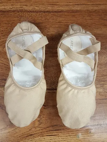 Run Free Wide Path Hanami -- Four Way Stretch Canvas Split Sole Ballet -- Nude