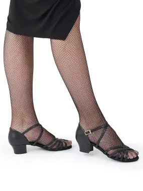 Pure Black Sun Guard 1.5" Becca -- Women's Latin Sandal -- Black