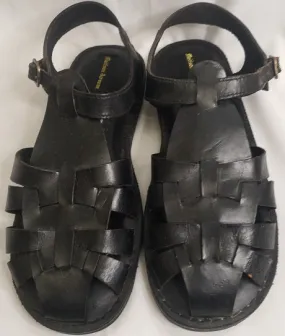 Radik -- Boy's T-Strap Sandal -- Black Soft Interior