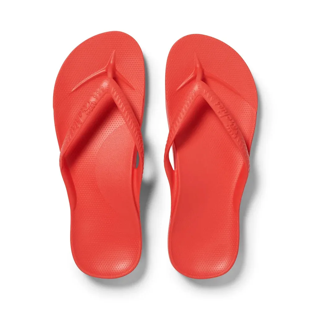 ARCHIES ARCH SUPPORT THONGS - CORAL Versatile Comfort