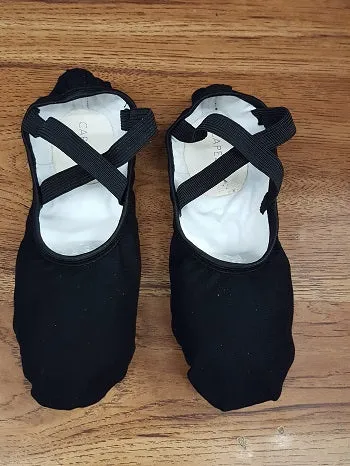 Hanami -- Four Way Stretch Canvas Split Sole Ballet -- Black Street Mood