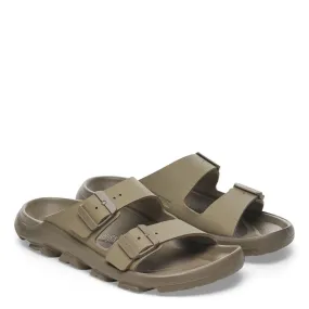 Hyperbolic Cushion Birkenstock Men's Mogami Terra 2 Strap Birko-Flor in Apex Faded Khaki Work Style Responsive foam