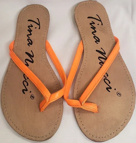 Classic Pair Casual Open Toe Shoes Ilana -- Women's Thong Flat Mule