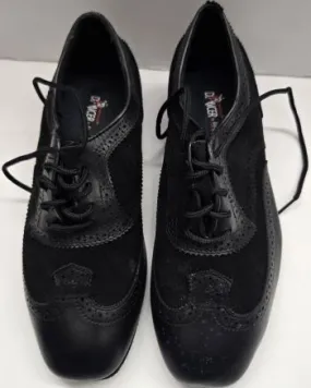 Rock Path Palm Base Jordan -- Men's Standard Ballroom Oxford -- Black Leather/Suede