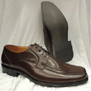 Julian --  Men's Dress Oxford  -- Brown Reinforced Seams