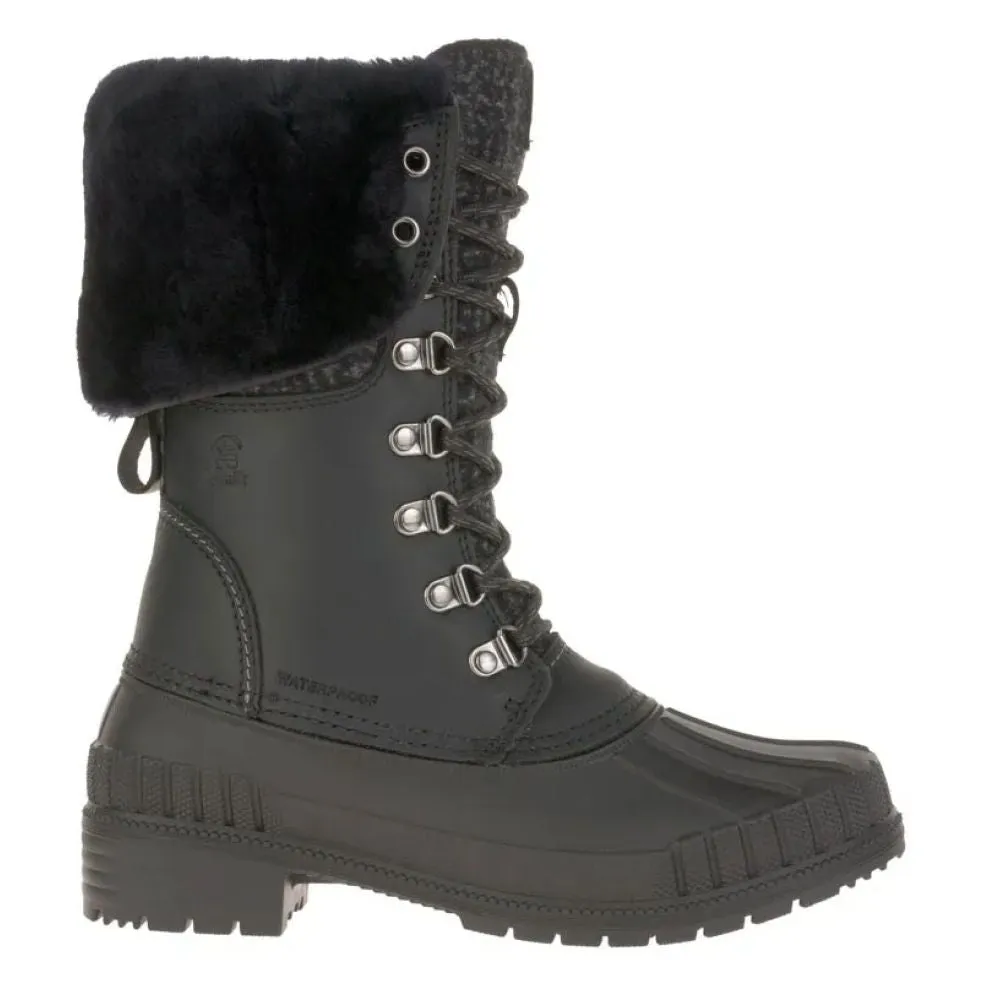 Kamik Women's SiennaF2 in Black Wide Tread Everyday Comfort