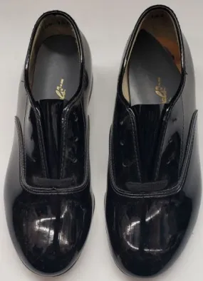 Travel Ready Quick Office Style Cirilo -- Boy's Character Oxford -- Black Patent