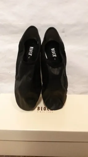 Rena -- Split Sole Jazz Slip-On -- Black Buckle Fit