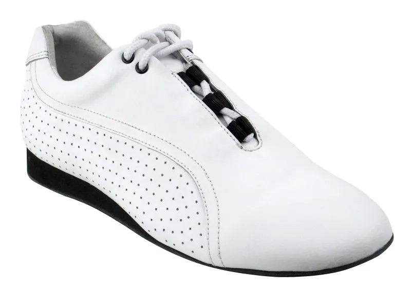 Lead -- Unisex Salsa Oxford -- White Formal Mode Sun Glow