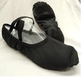 Mix Hue Toe Guard Quinn -- Stretch Canvas Split Sole Ballet -- Black