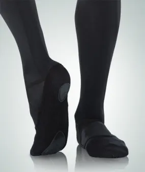 Cold Tone Beauty Walk Wendy -- Canvas Split Sole Ballet -- Black