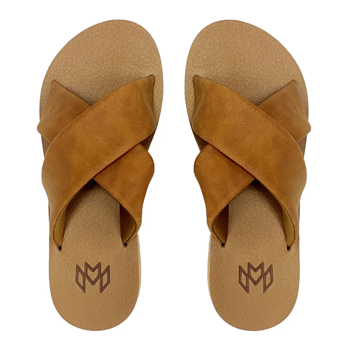 Flat Relaxed Steps Lightweight Upper Malvados Women's Ellie Cross in Saddle