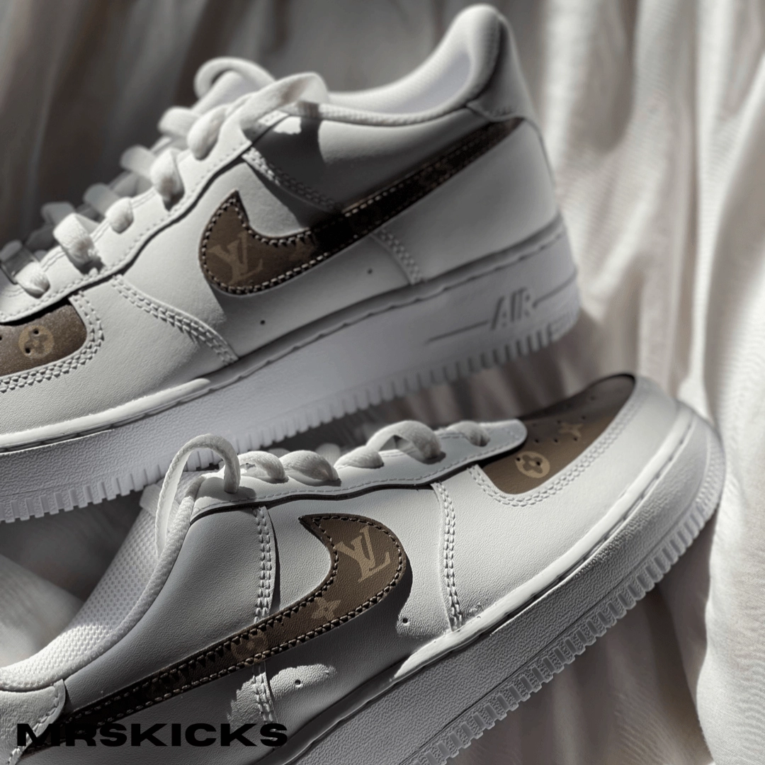Summer Heat Custom Brown Lv Airforce 1