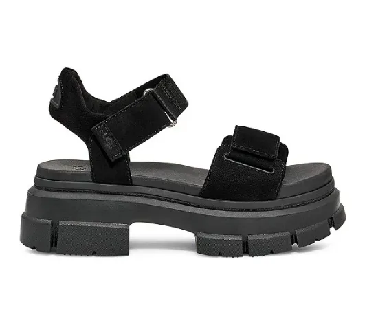Gel Soft UGG Ashton Leather Ankle Strap Platform Sandals