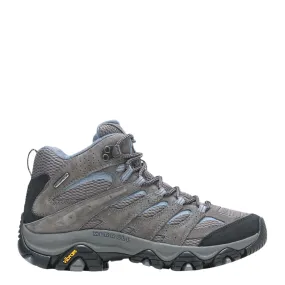 Mid Length Merrell Women's Moab 3 Mid Waterproof in Granite Breathable mesh
