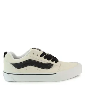 Star Shine Vans Knu Skool in Cream/Black