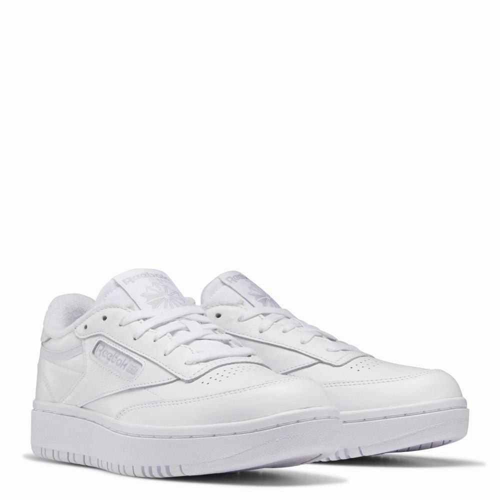 Reebok Women's Club C Double in Ftwr White/Ftwr White/Cold Grey 2 Daily Essential Dinner Look