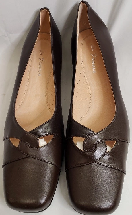 2.25" Elizabeth -- Women's Leather Pump -- Brown Versatile Footwear Occasion Fit