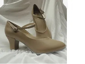Soft Interior 2" Betty -- Instep Strap Ballroom Shoe -- Tan