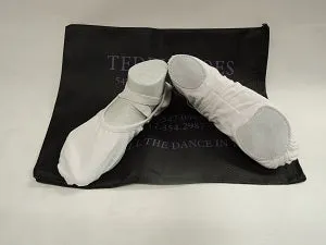 Calm Tone Quinn -- Stretch Canvas Split Sole Ballet -- White