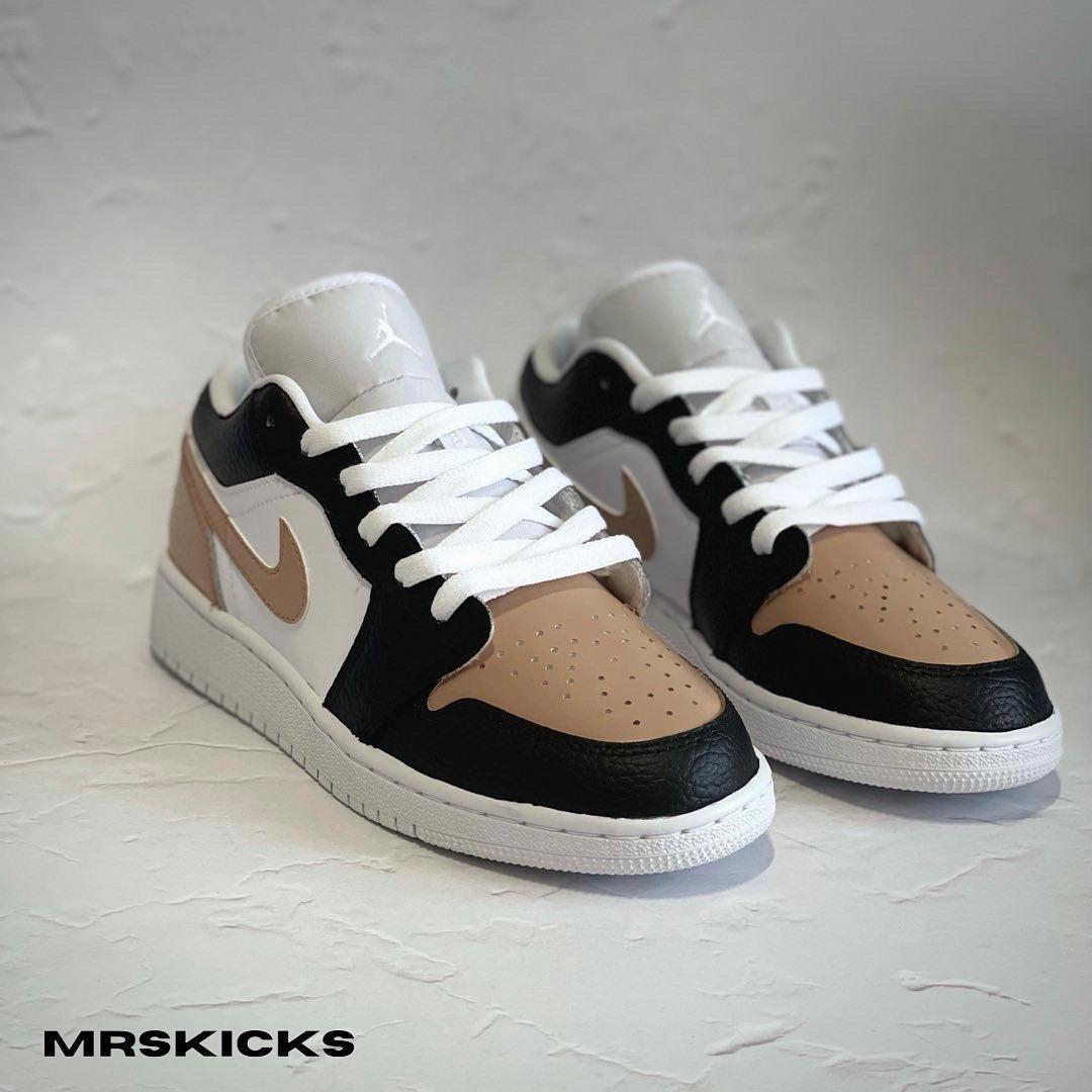 Custom Oak Jordan 1 Low Long Walk