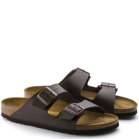 Optimal lining Casual Moves Move Free Birkenstock Arizona Birko-Flor in Dark Brown