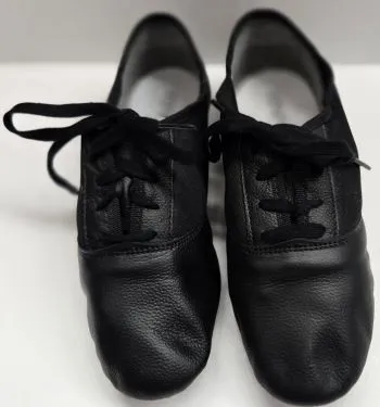 Bright Gold TPU Stability Neco II -- Women's Split Sole Jazz Oxford -- Black