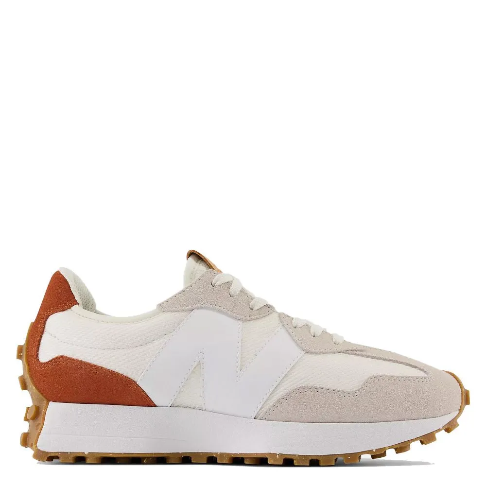 Comfortable Outdoor Sandals Comfortable For All-Day Wear Fashion-Forward Sandals New Balance Women's 327 in Sea Salt with Rust Oxide