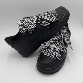 night walk Nike Air Force 1 Black ??Lanvin Style Black & White??